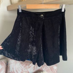 Zara velvet high waisted shorts